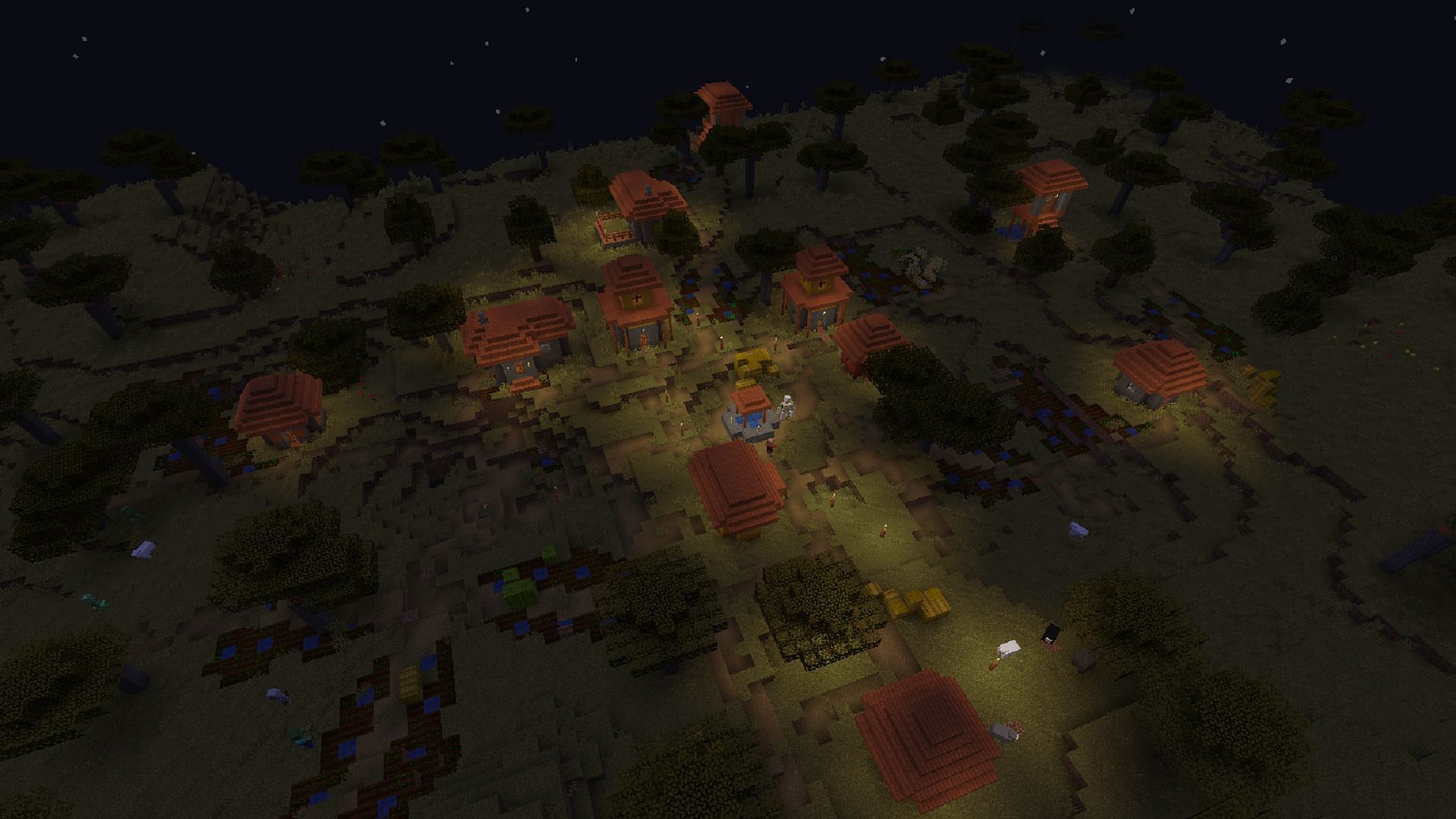 Savannah villages abound in this Minecraft seed (Image via Mojang)