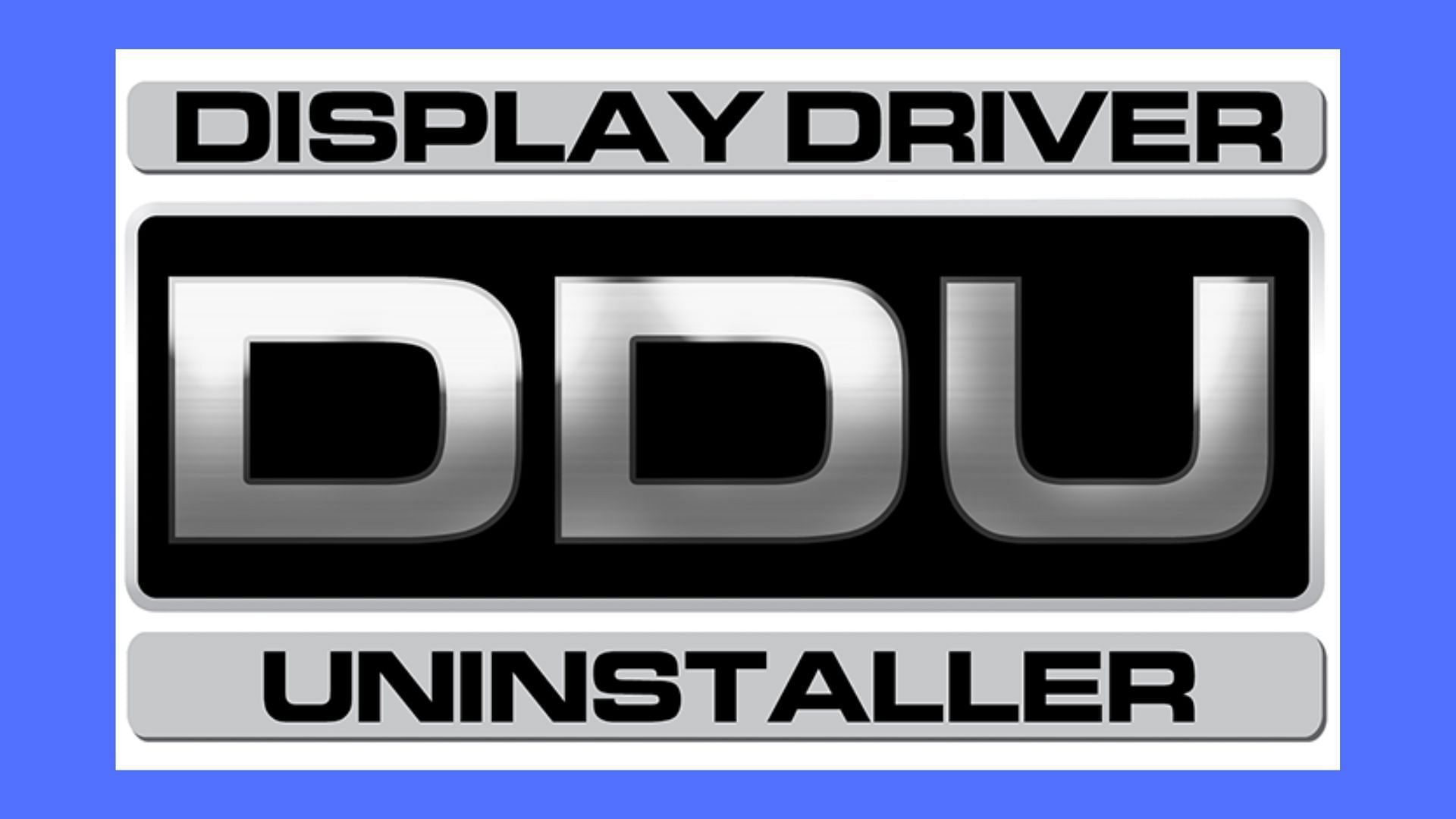 DDU logo on blue background