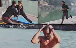 [Watch] "Sometimes you should stop and reset yourself" - Deepak Chahar trains on the banks of Ganga alongside wife Jaya Bhardwaj