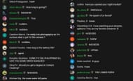 Fans in the YouTube chat room reacting to the streamer's opinion (Image via Sykkuno/YouTube)