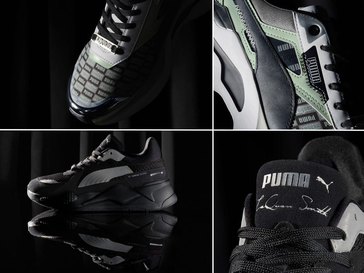 Close-ups of Puma x LaQuan Smith footwears (Image via Sportskeeda)