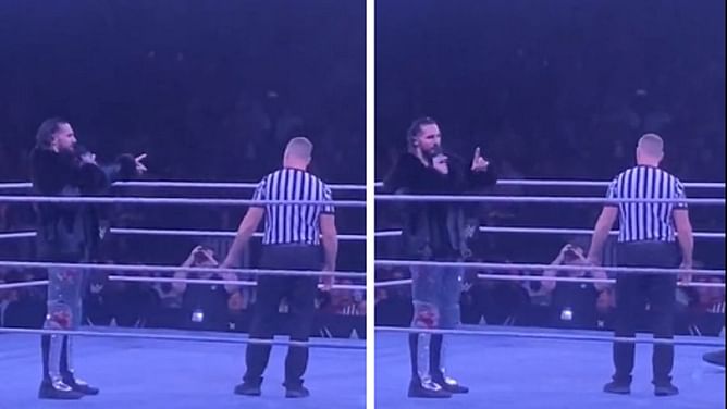 [WATCH] Seth Rollins gives top superstar an embarrassing introduction at WWE live event