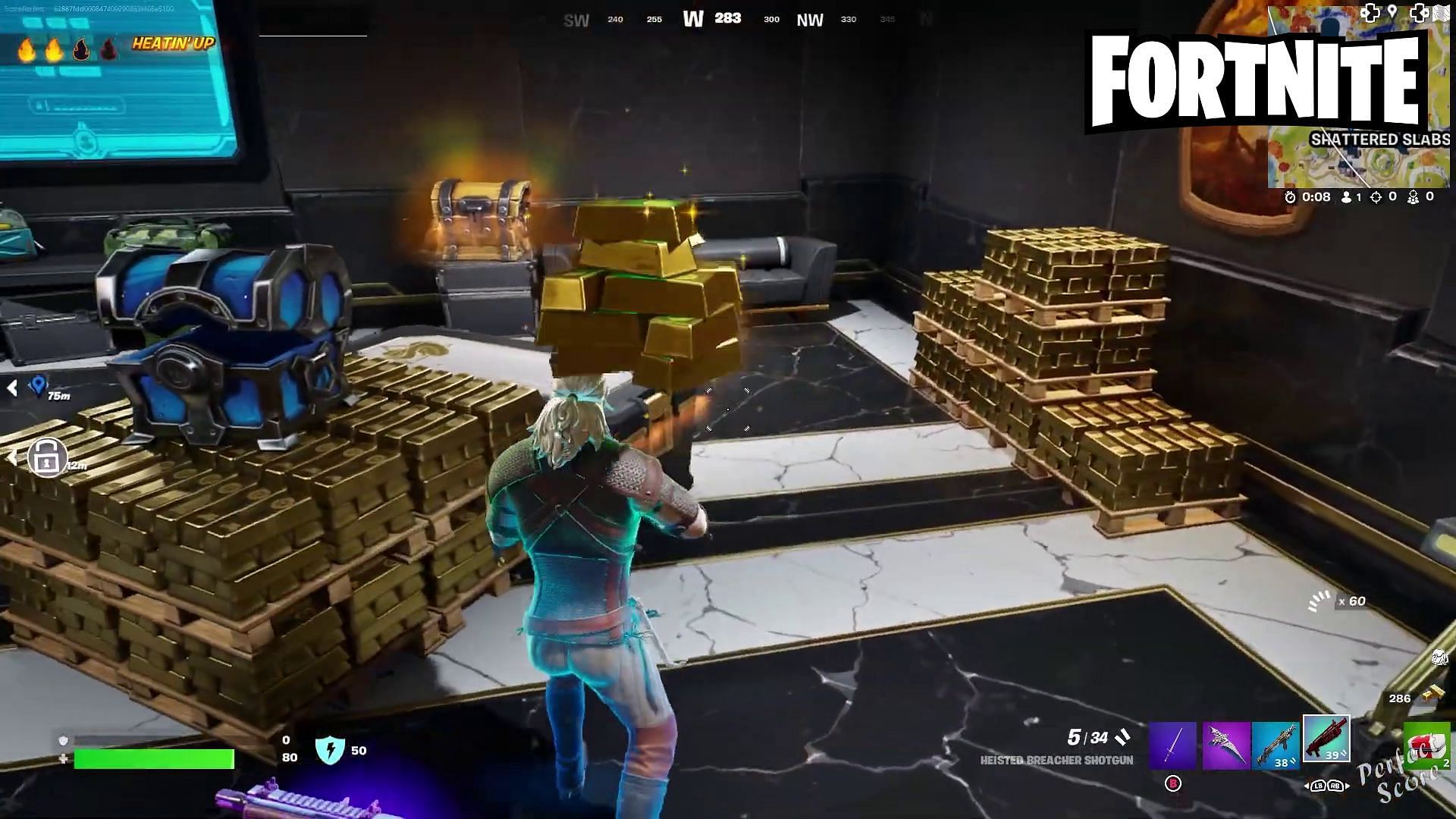 Collect Gold Bars to complete the quest (Image via YouTube/PerfectScore)