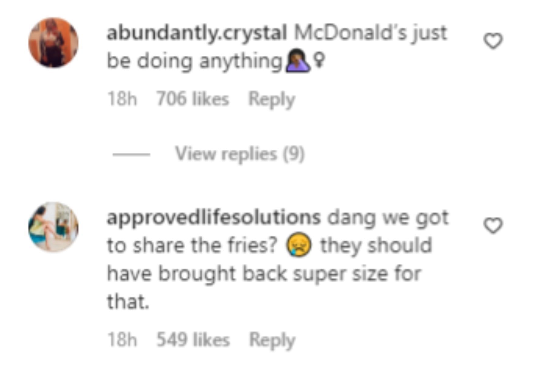 Netizens react to Cardi and Offset&#039;s McDonald&#039;s meal (Image via Instagram)