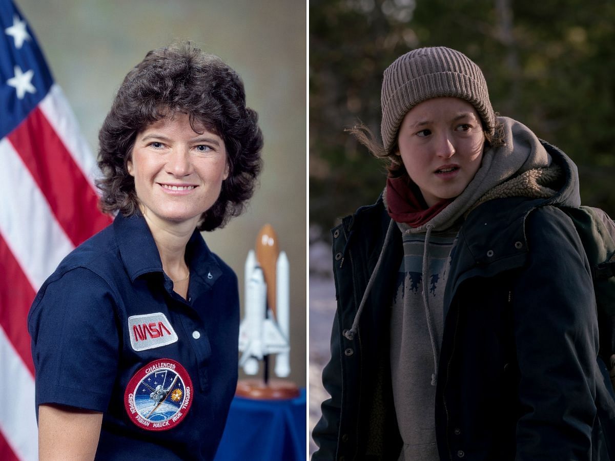 In Episode 6 of The Last of Us, Ellie mentioned that her favorite astronaut was Sally Ride (Image via Twitter/@AllStopThinking &amp; @TheLastofUsHBO) 