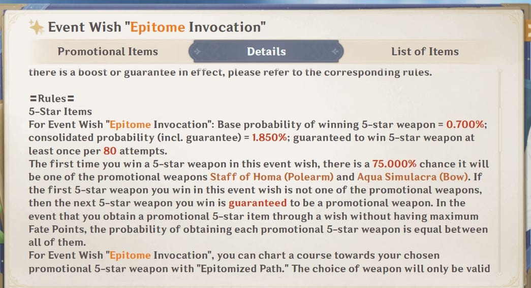 How Does Weapon Banner Pity Work In Genshin Impact 