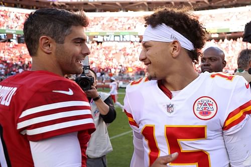 Jimmy Garoppolo and Patrick Mahomes