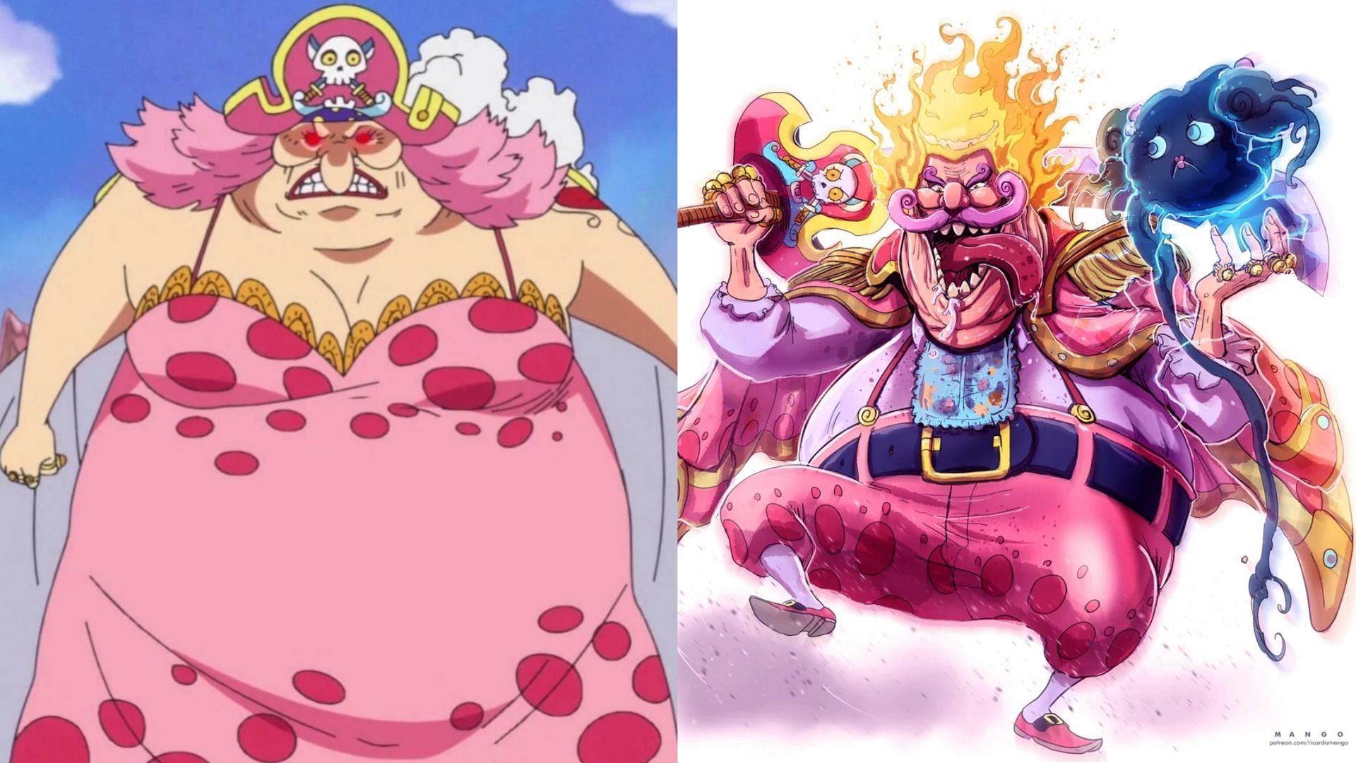 One Piece Big Mom and her Gender-bender (Image via Toei Animations and Reddit u/ricardomango)