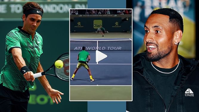 "Still wondering how he got to this" - Nick Kyrgios recalls Roger Federer's phenomenal cross-court shot at the Miami Open 2017