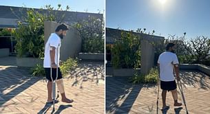 Pictures: “One Step forward” – Rishabh Pant takes small steps on long road to recovery