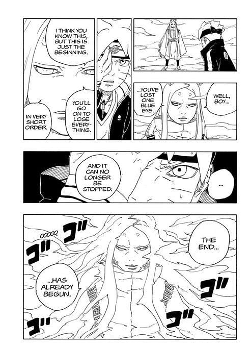 Boruto Chapter 78 Borutos Effort To Protect Sarada Leads To Unforeseen Consequences Momoshiki 0962