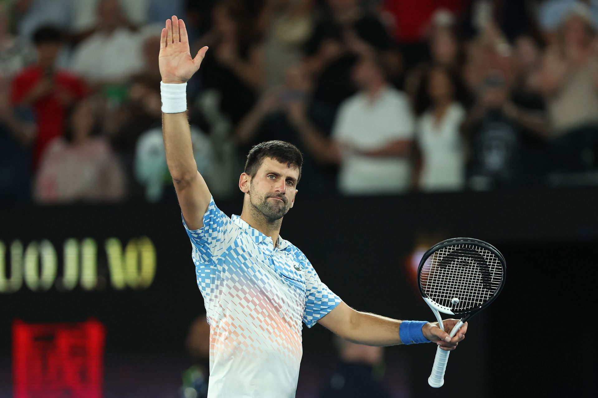 Novak Djokovic at the 2023 Australian Open