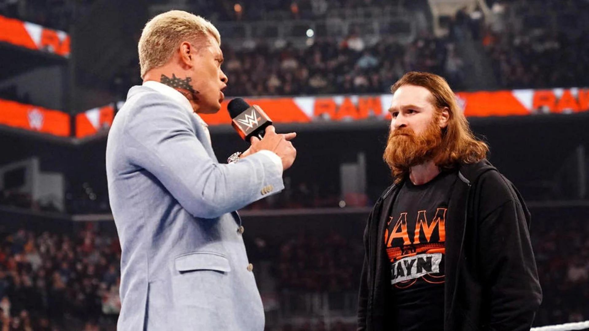 Cody Rhodes and Sami Zayn came face-to-face on RAW