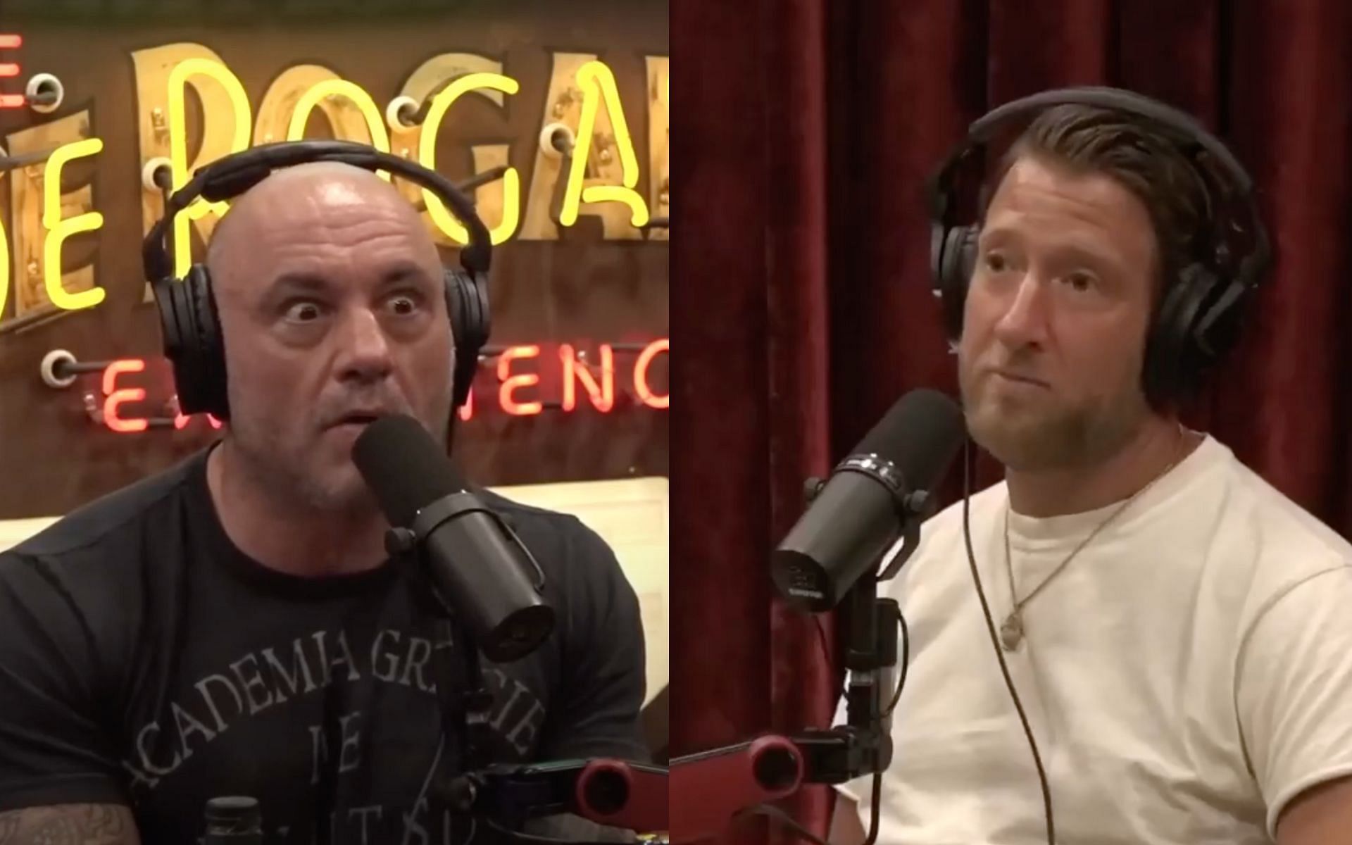 Joe Rogan [Left] Dave Portnoy [Right] [Images courtesy: JRE #1920 (YouTube)]