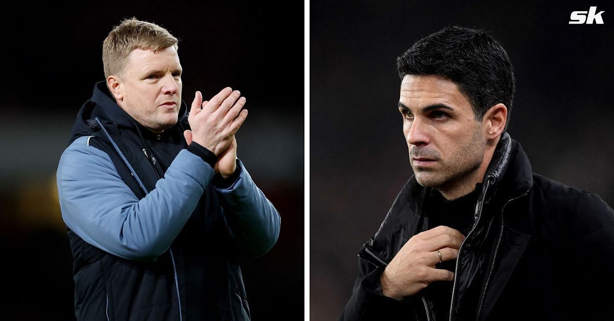 Arsenal manager Mikel Arteta and Newcastle United boss Eddie Howe