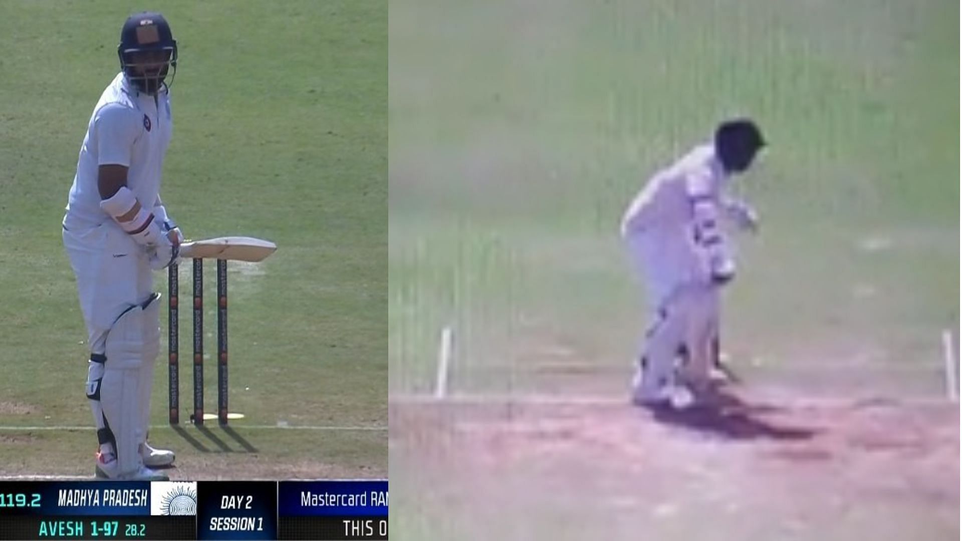 [WATCH] Hanuma Vihari bats left-handed against Madhya Pradesh while battling a wrist fracture 