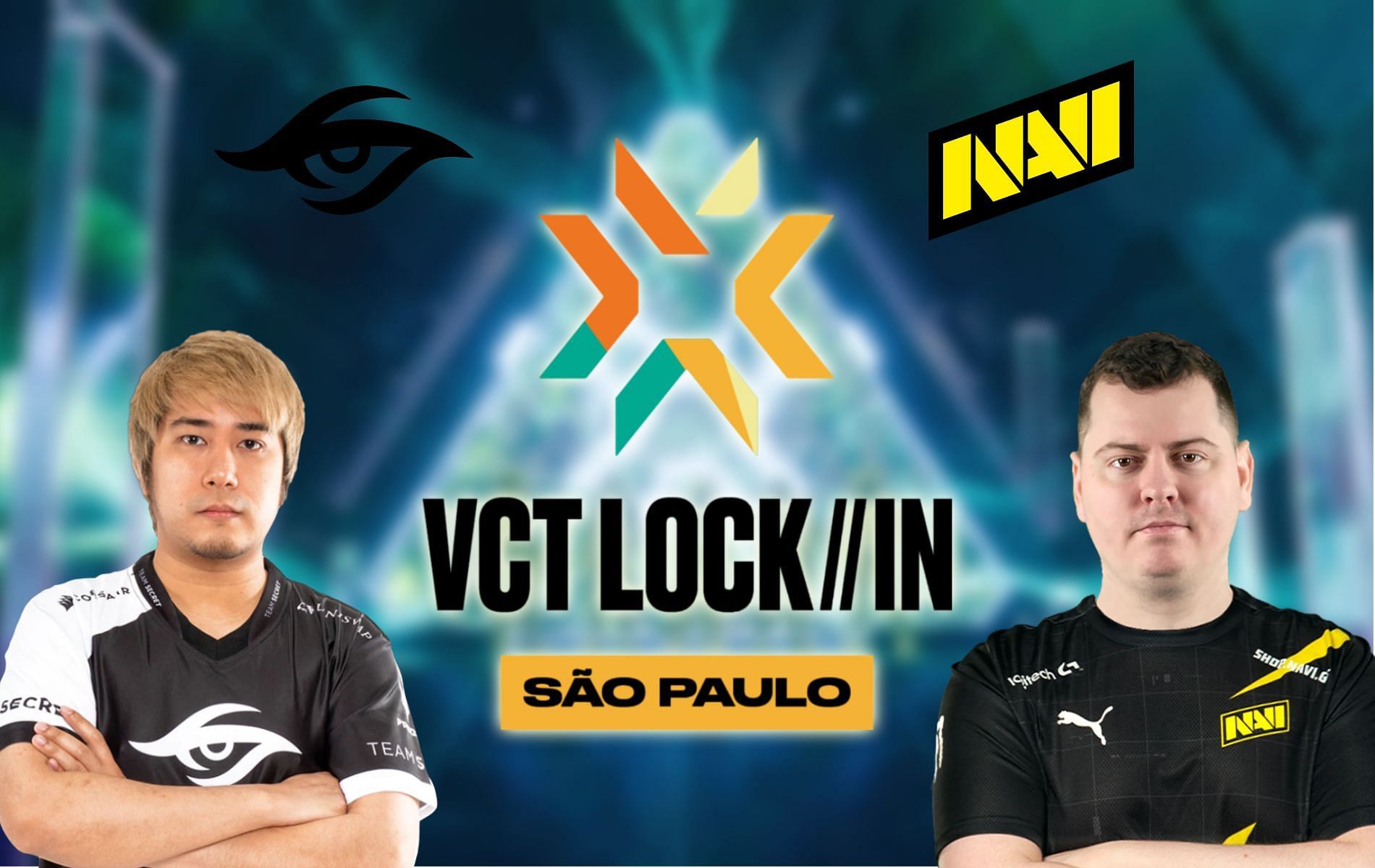 Team Secret vs Natus Vincere: Who will win the Group Omega Round 1 matchup in VCT LOCK//IN? (Image via Sportskeeda)