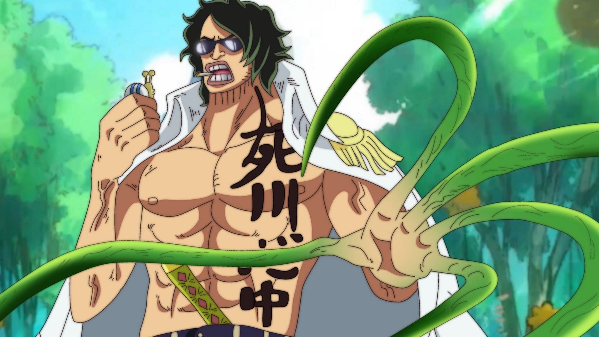 Admiral Ryokugyu as seen in One Piece (Image via Eiichiro Oda/Shueisha, One Piece)