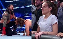 WWE दिग्गज Roman Reigns के दुश्मन ने मैच के दौरान 17 हजार दर्शकों के सामने अपनी पत्नी को किया Kiss, वीडियो हुई वायरल