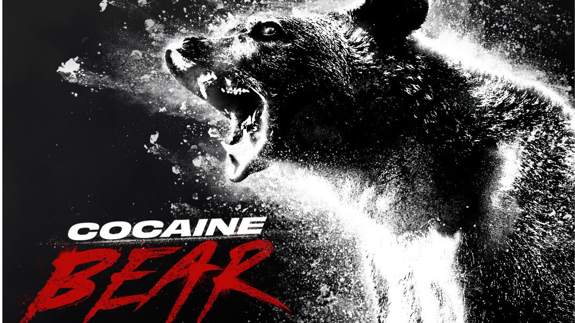 Cocaine Bear promotional poster (Image via Universal Pictures)