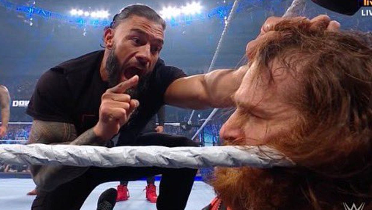 Roman Reigns destroys Sami Zayn on SmackDown
