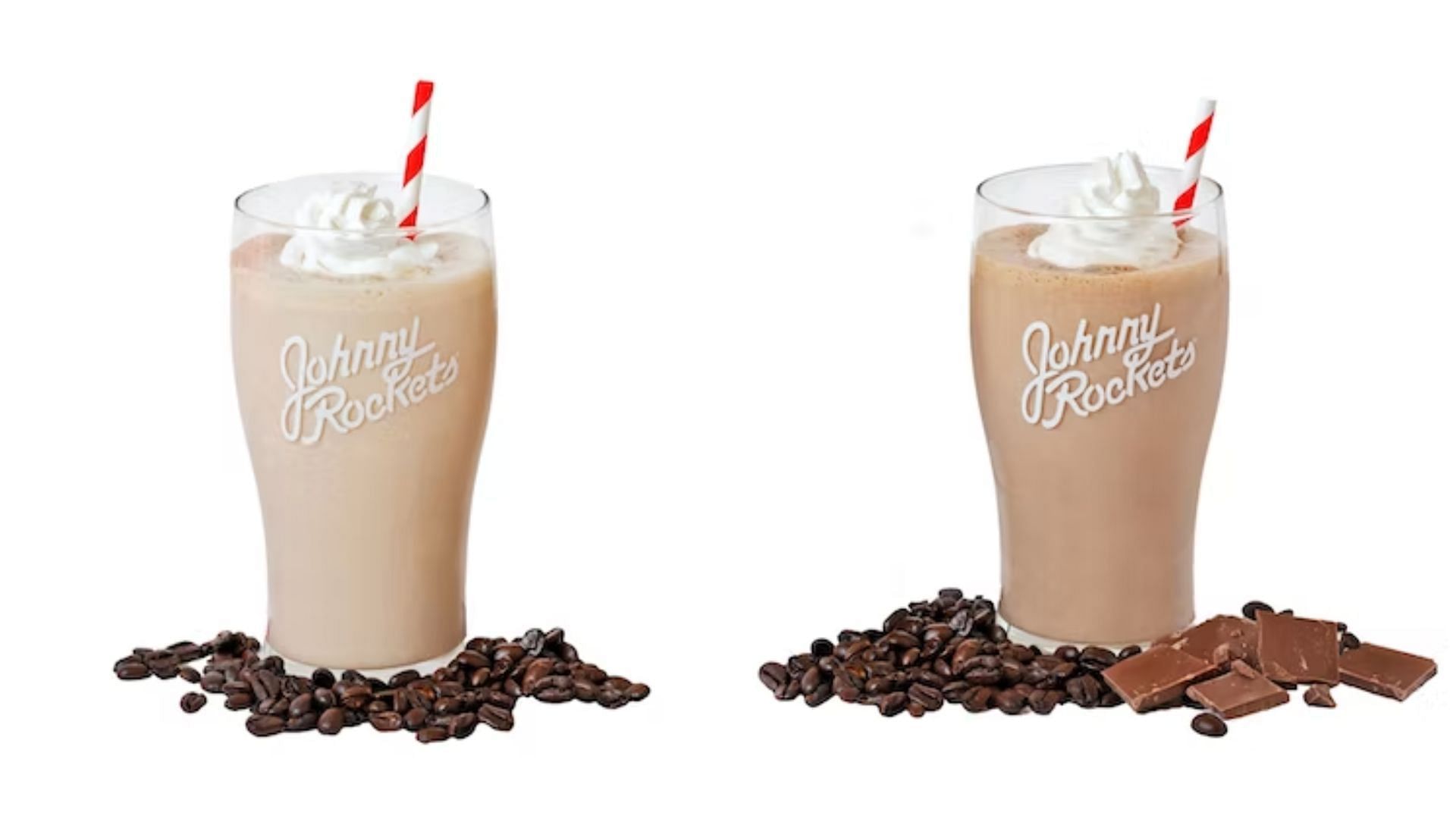 Vanilla Iced Coffee Shake and Mocha Iced Coffee Shake (Image via Johnny Rockets)