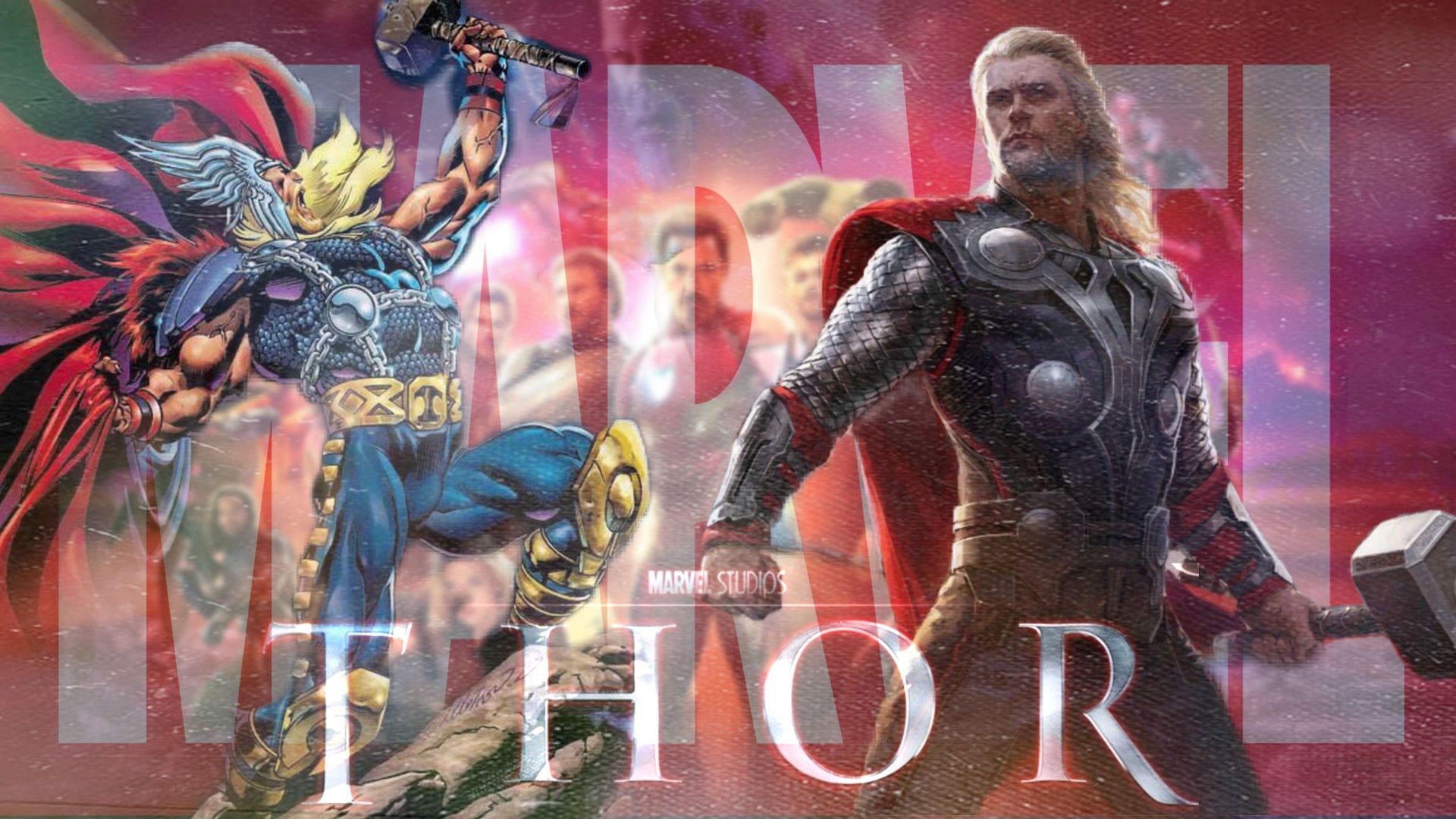 The differences between Norse Thor and Marvel Thor can also be seen in their iconic weapons.(Image Via Sportskeeda)