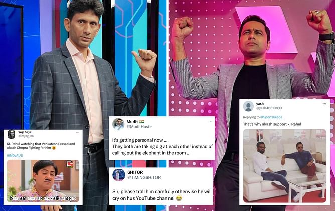 "Asli BGT to aap aur Aakash Chopra khel rahe ho"- Fans divided over Venkatesh Prasad's verbal duel with former opener