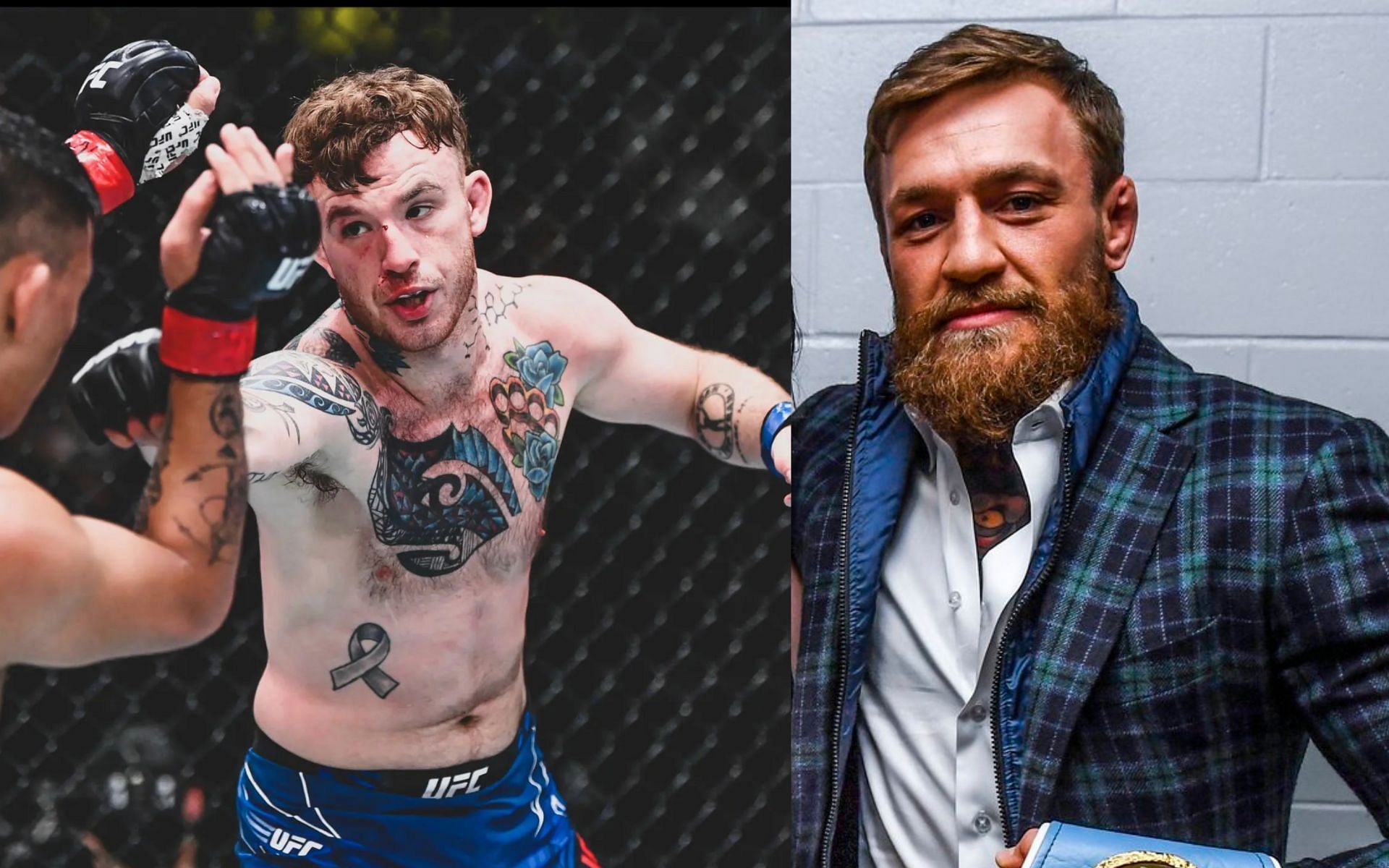 Brandon Jenkins [Left] Conor McGregor [Right] [Images courtesy: @fight_community (Instagram) and @TheNotoriousMMA (Twitter)]