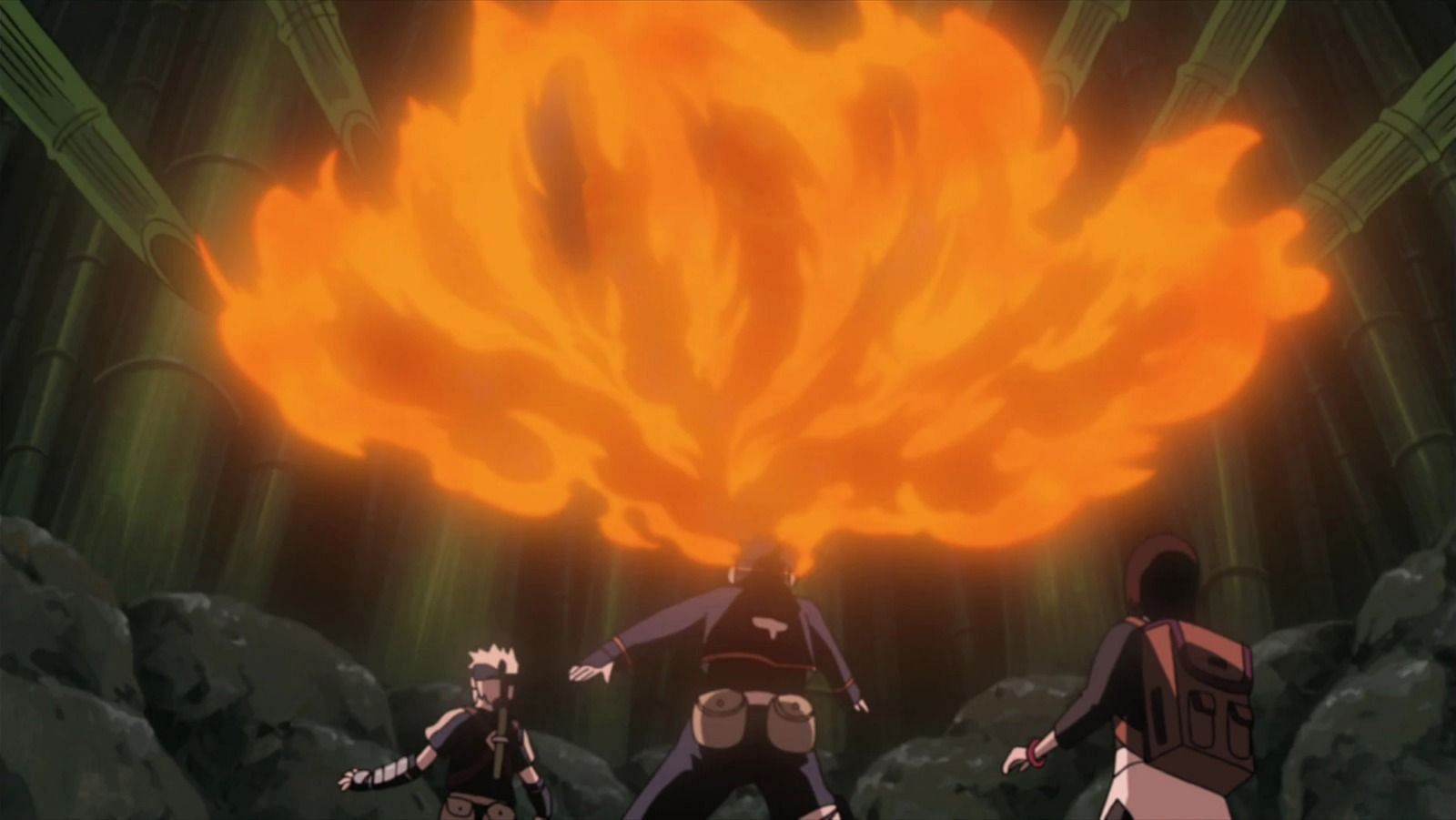Great Fireball Technique in Naruto (Image via Studio Pierrot)