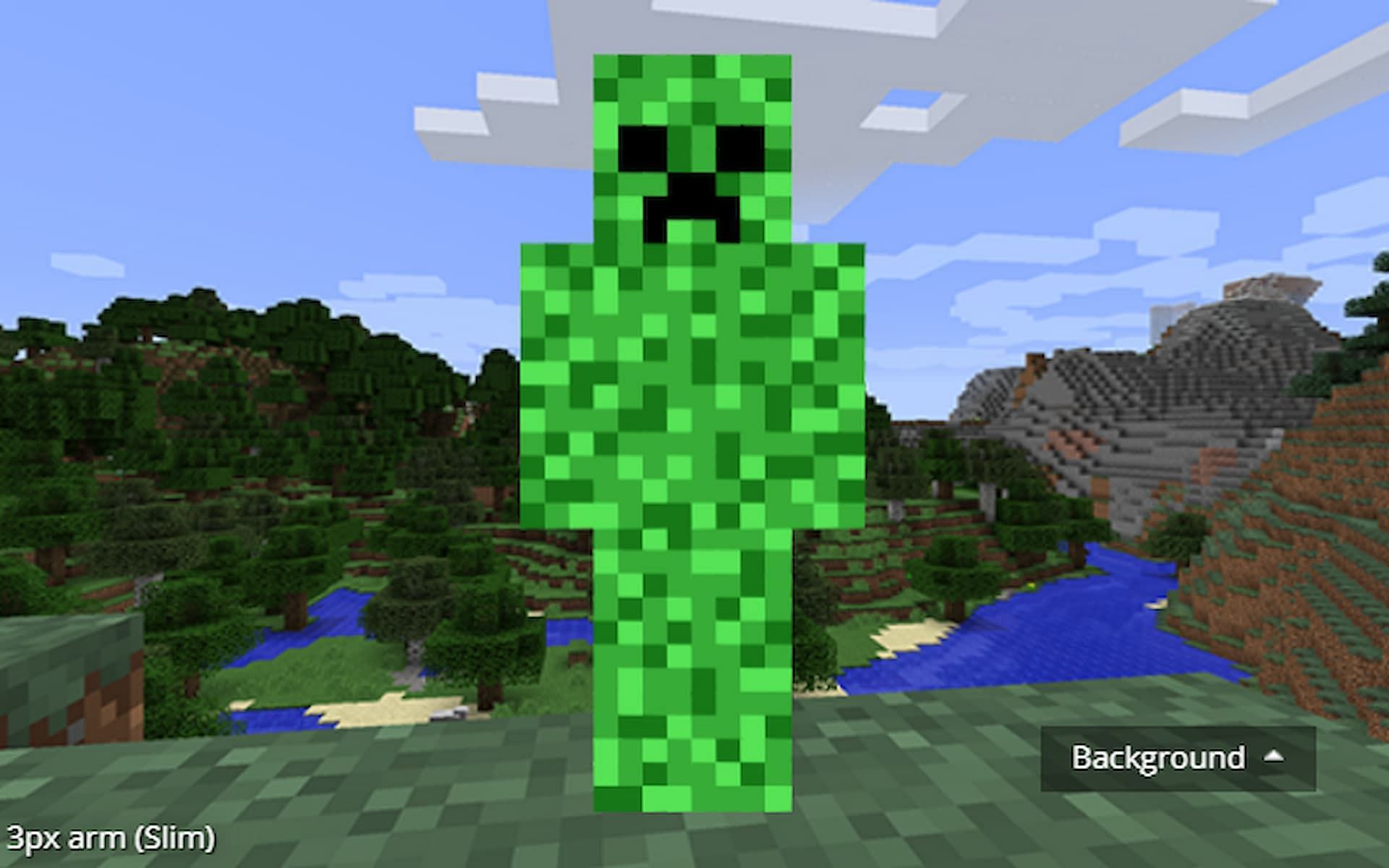 Players can show off their love for the Creeper mob with this great skin (Image via Minecraftskins.com)