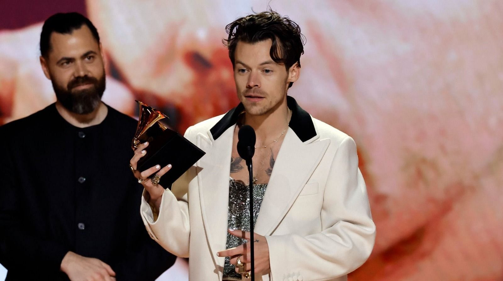 Harry Styles won the GRAMMY 2023 for Album of the Year (Image via Twitter/@ColumbiaRecords)