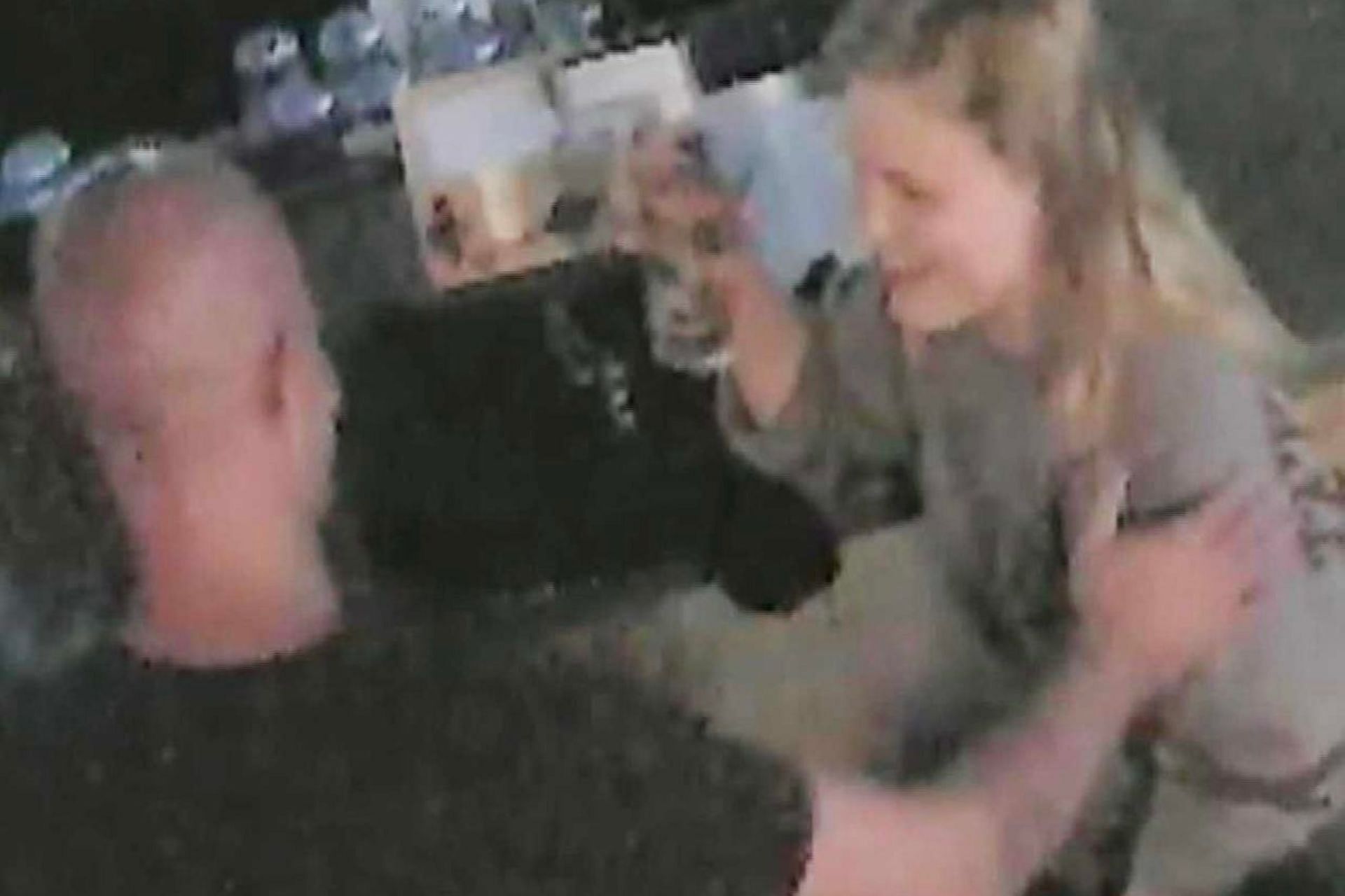 CCTV footage showed Bryant hanging out with Jackie Vandagriff at a bar on the day she died (Image via CBS)