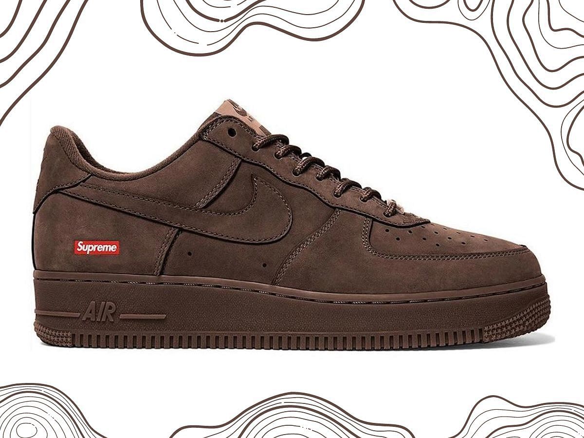 Supreme: Supreme x Nike Air Force 1 Low “Baroque Brown” shoes