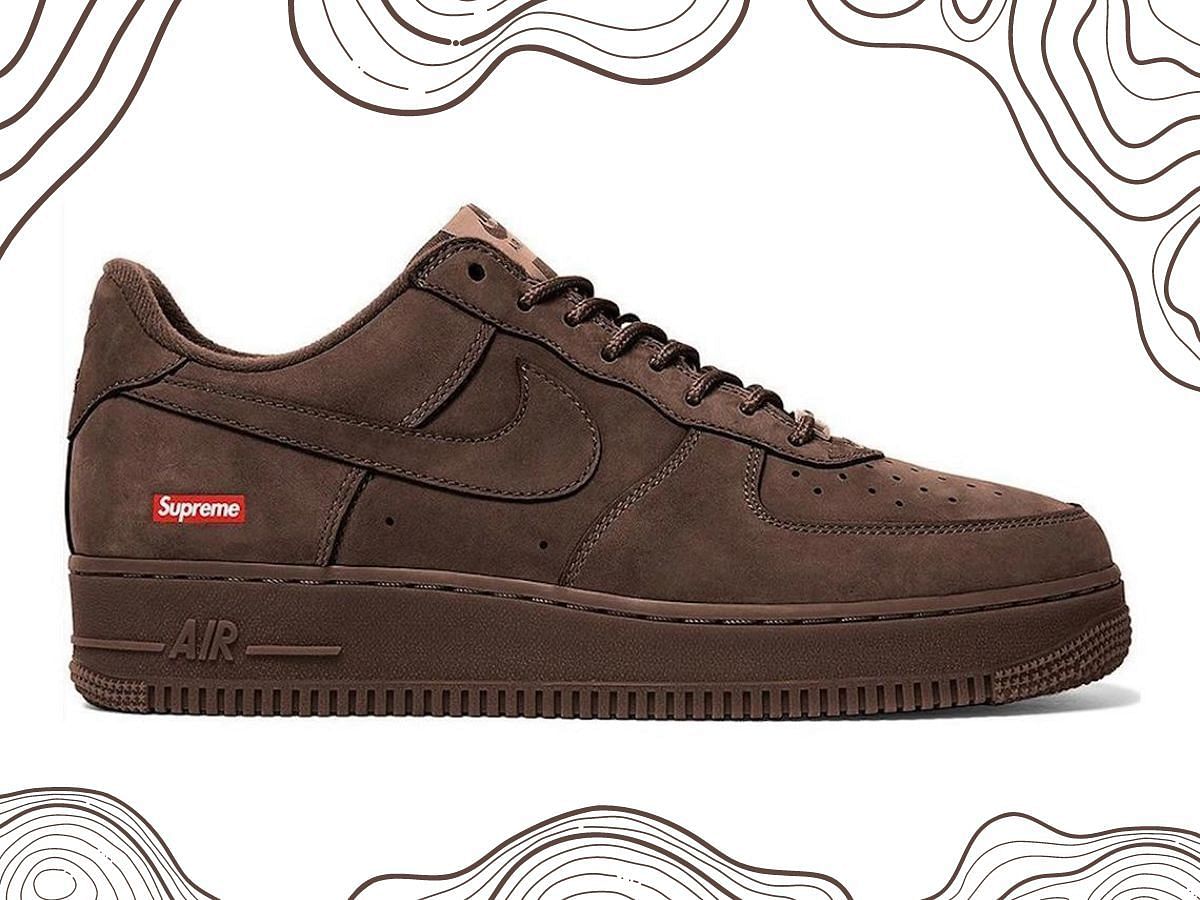 Supreme Supreme x Nike Air Force 1 Low Baroque Brown shoes Price and more details explored