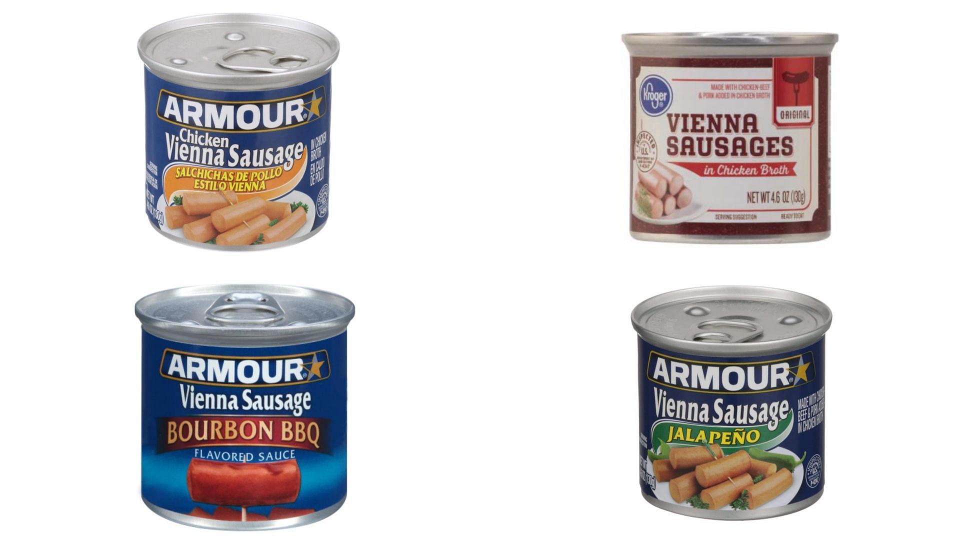 Cans of the recalled Conagra Brands canned meat and poultry products (Image via FSIS)