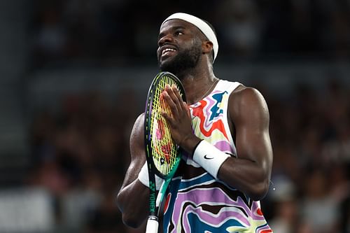 Frances Tiafoe in action at the 2023 Australian Open.