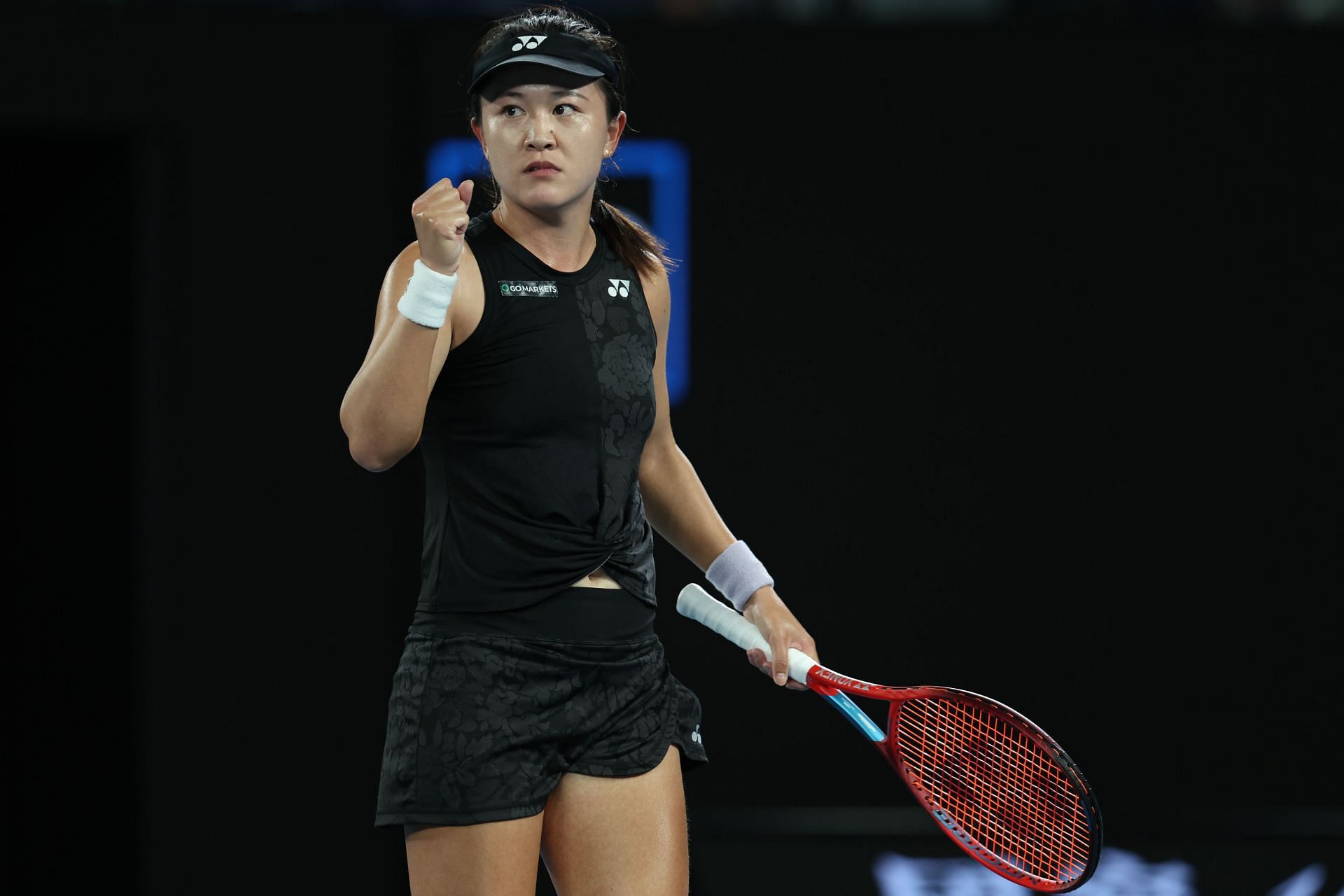 Zhu Lin pictured at the 2023 Australian Open - Day 7.