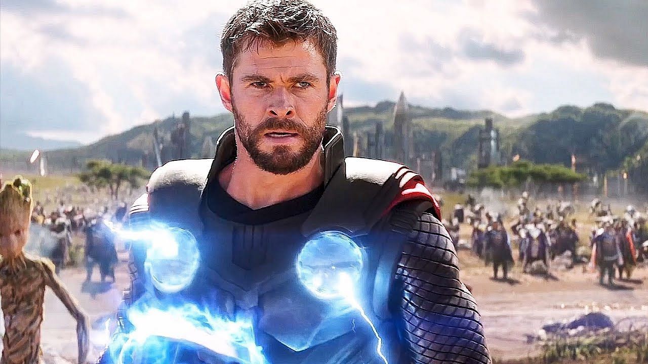 Thor arrives in Wakanda to aid in the battle against Thanos&#039; army (Image via Marvel Studios)