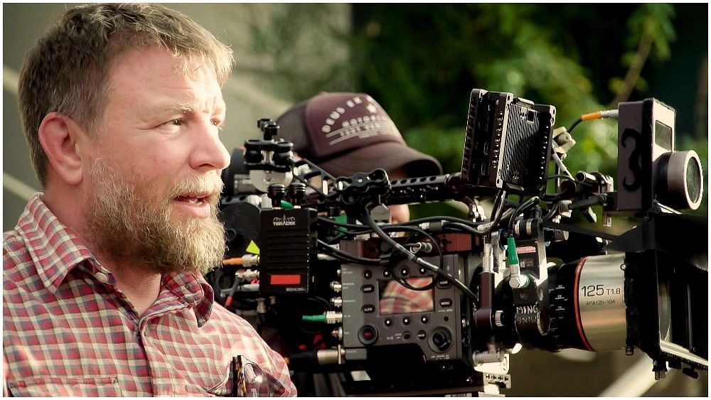 Filmmaker Guy Ritchie on set (Image via Variety)