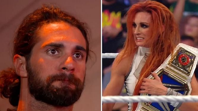 Seth Rollins once reacted to Becky Lynch hanging out with his longtime WWE rival