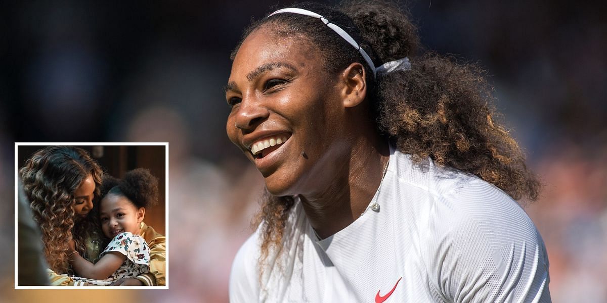 Serena Williams gets interrupted by five-year-old daughter Olympia 