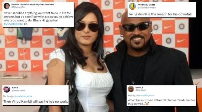 "Then Vinod Kambli will say he has no work" - Twitterati lash out at former India cricketer after he is booked for allegedly assaulting wife