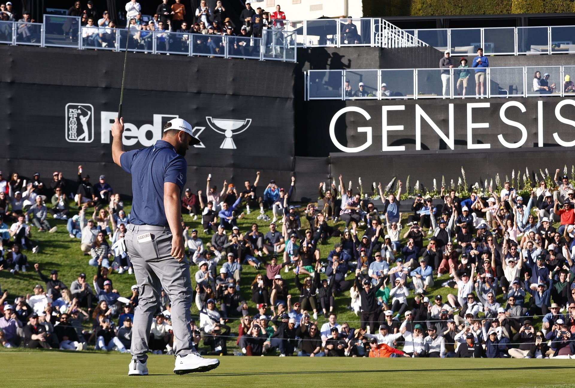 Jon Rahm at The Genesis Invitational - Round Three (Image via Ronald Martinez/Getty Images)