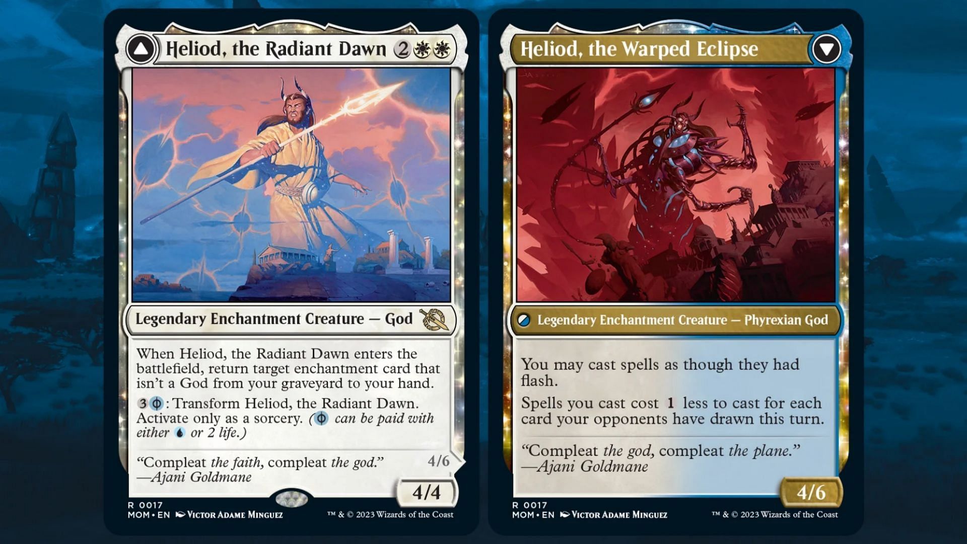 Interesting lore implications come from Heliod, the Radiant Dawn in Magic: The Gathering