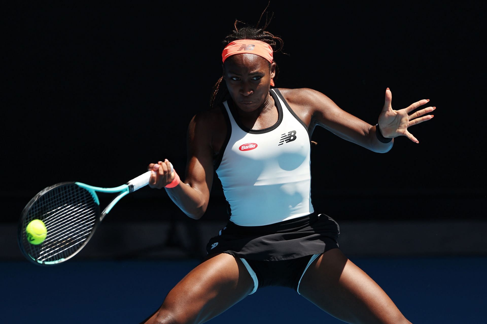 Coco Gauff in action at the 2023 Australian Open.