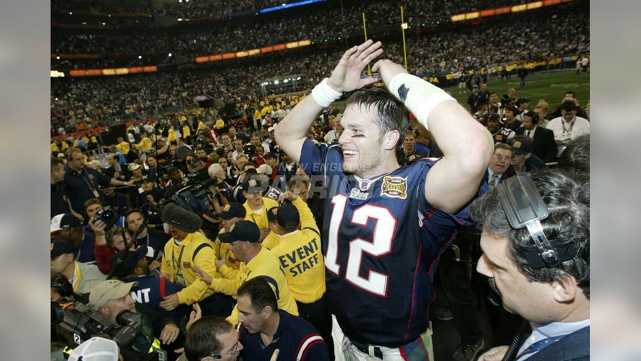 New England Patriots Tom Brady Super Bowl XXXVIII Championship