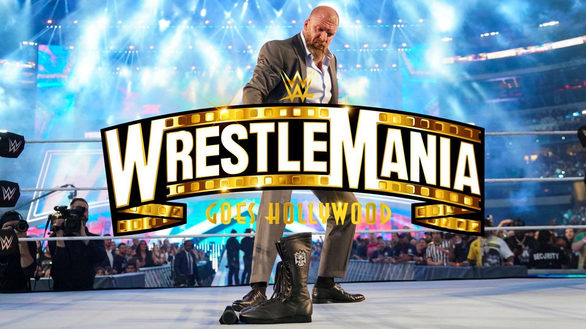 Triple H left his boots in the ring at WrestleMania last year