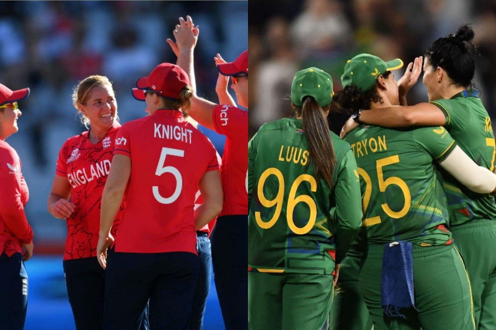 England will face South Africa in the second semi-final of the Women