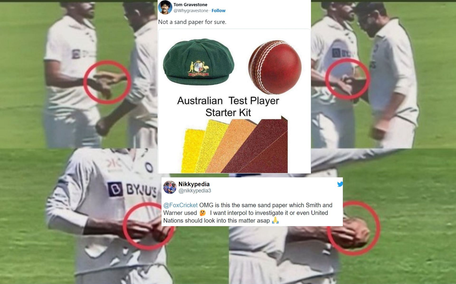 Fans roast Australian supporters for alleging that Jadeja tampered with the ball. 